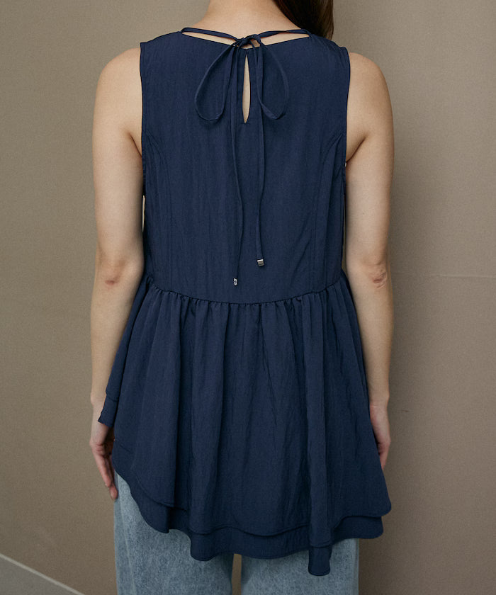 Nylon Washer Asymmetrical Blouse Limited Edition