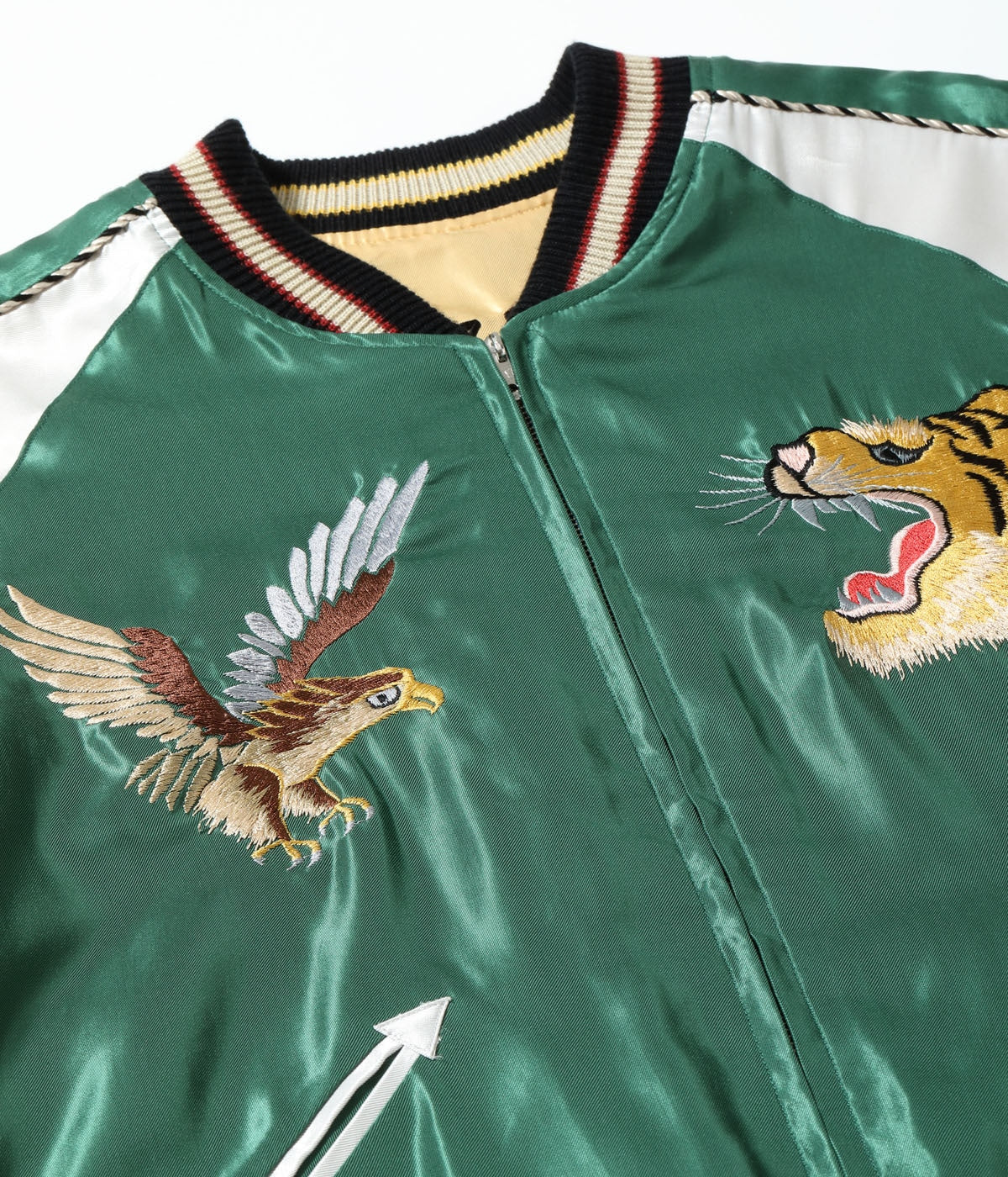 Early 1950s Style Acetate Souvenir Jacket “ROARING TIGER” × “JAPAN MAP”