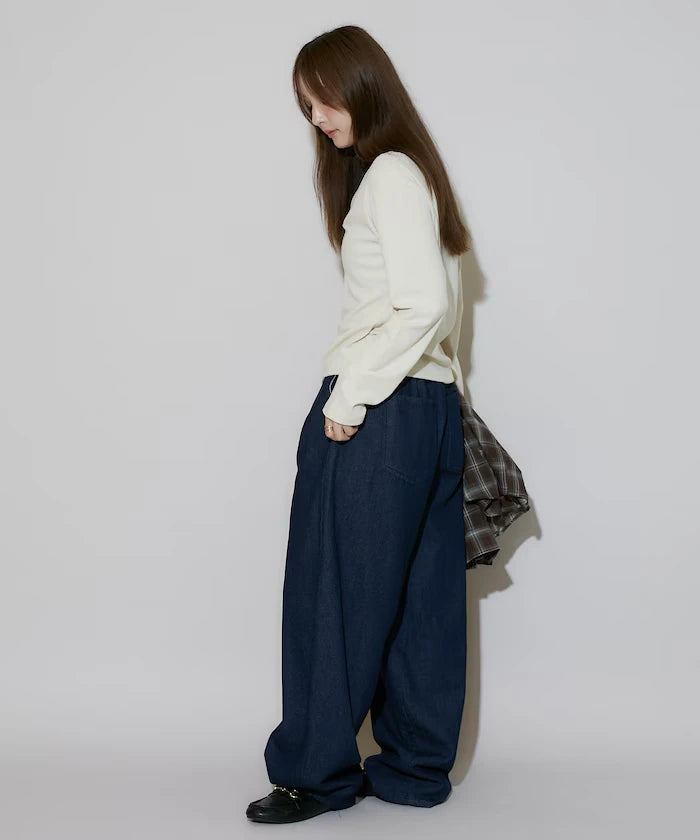 LOVE POP STUDIO Tuck Curve Pants Limited Edition