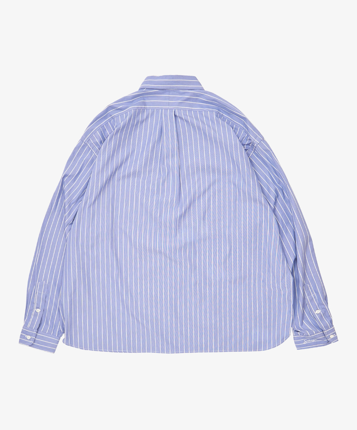 wide shirt high count white stripe