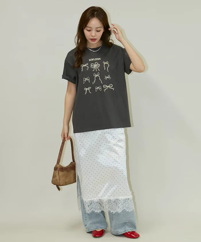 Ribbon Embroidery T-Shirt Limited Edition