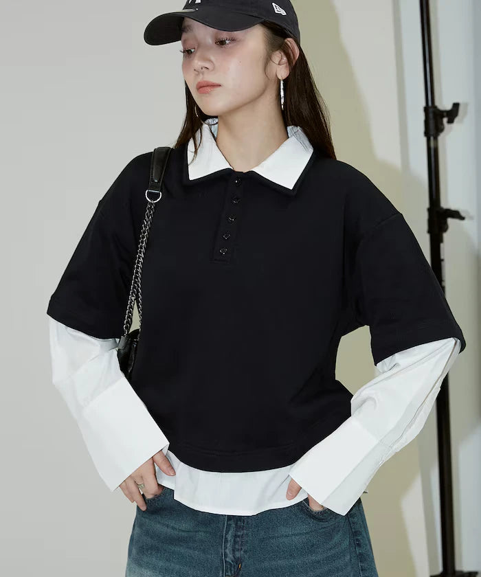 Shirt Layered Polo Top Limited Edition