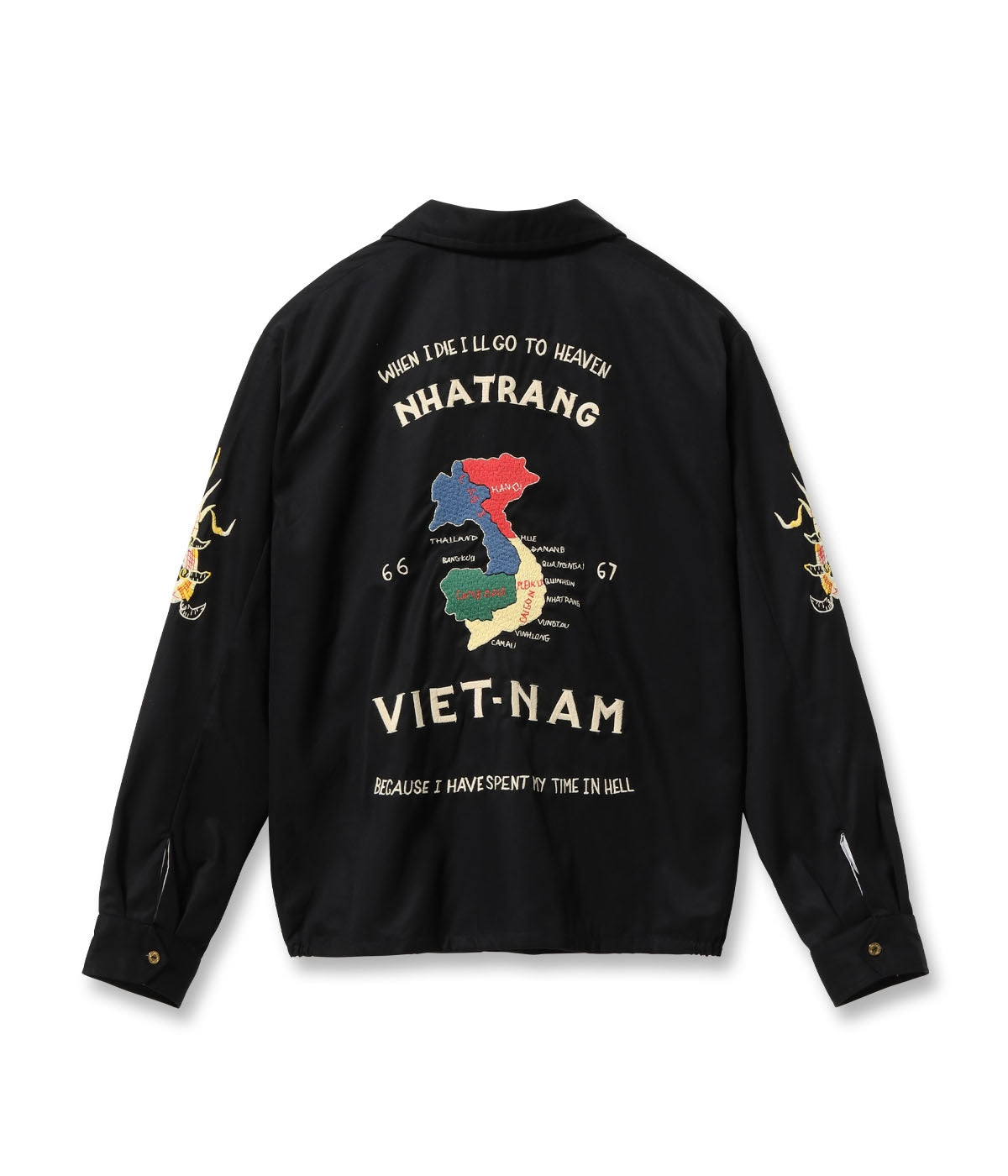 Mid 1960s Style Cotton Vietnam Jacket ���VIETNAM MAP���
