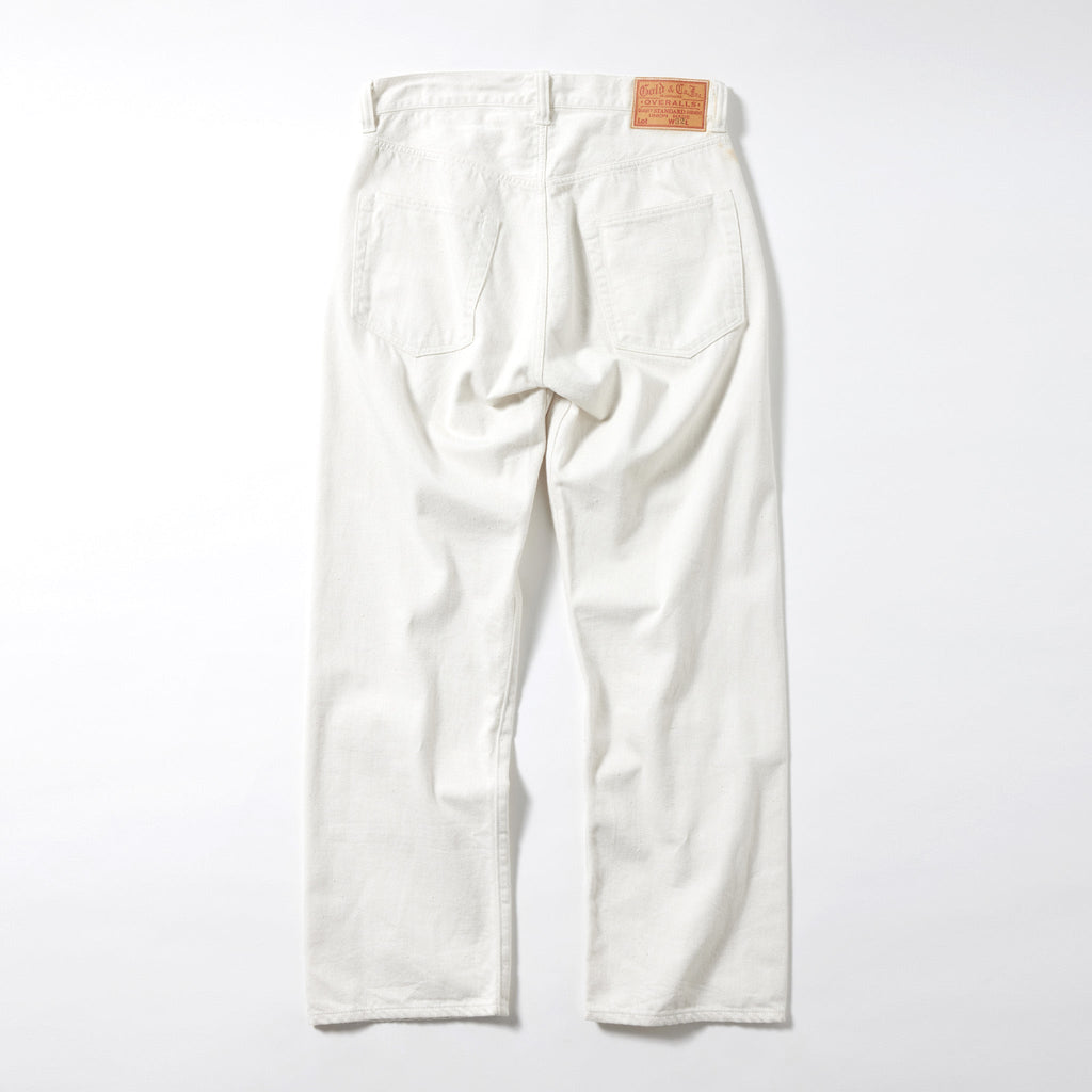 GL42473A / RECYCLED WASTE SUVIN COTTON YARN 11.5oz. DENIM 5POCKET STRAIGHT PANTS