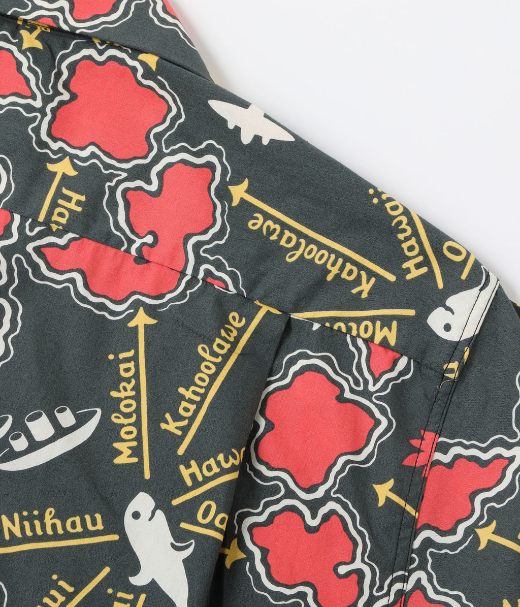 COTTON BROAD OPEN SHIRT “ROUND TRIP”
