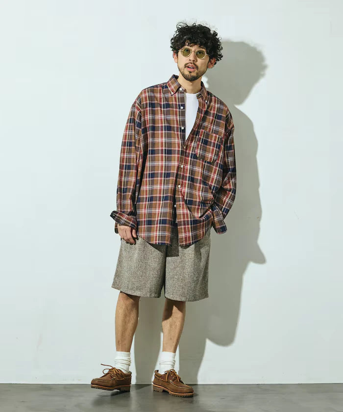 Summer Tweed Easy Wide Shorts / Compatible with Setup
