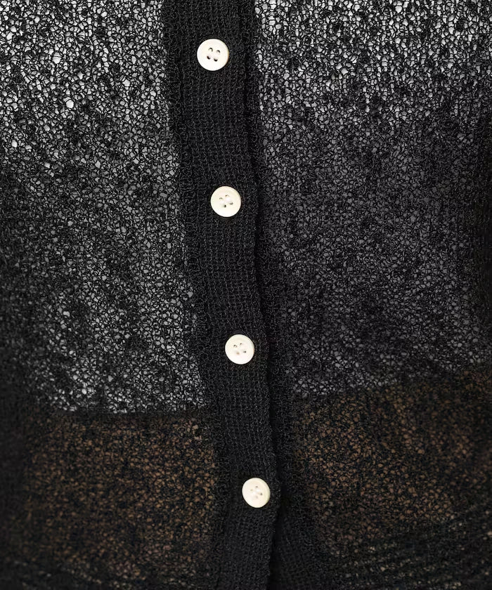Color Embroidered Polo Collar Cardigan [Limited Edition]
