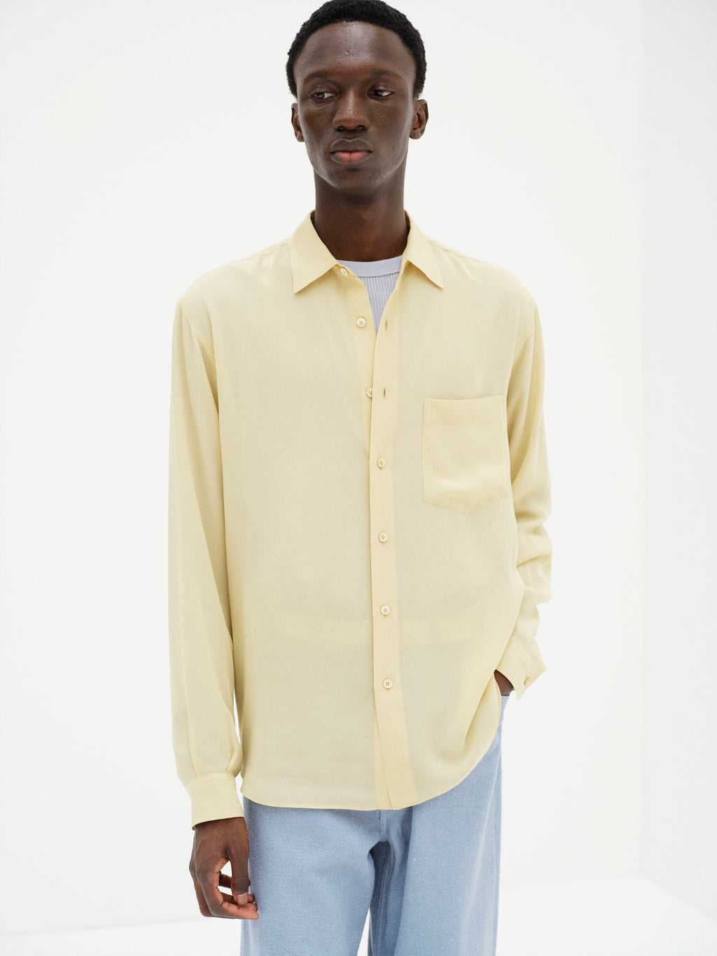 AIRY SILK GEORGETTE SHIRT