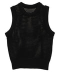 3D RIB MESH KNIT TOPS