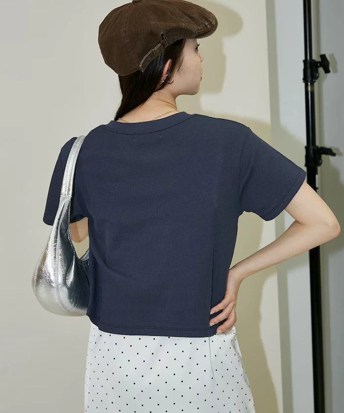 Light Waffle Henley Neck T-Shirt Limited Edition