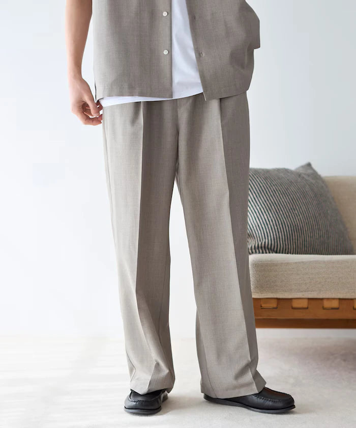 Functional Material Open Collar Short Sleeve Shirt Set 3 Piece Set / Washable / UV Cut / Quick Dry / Cooling Touch