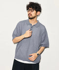 Dry Touch Boucle Yarn Knit Polo Shirt