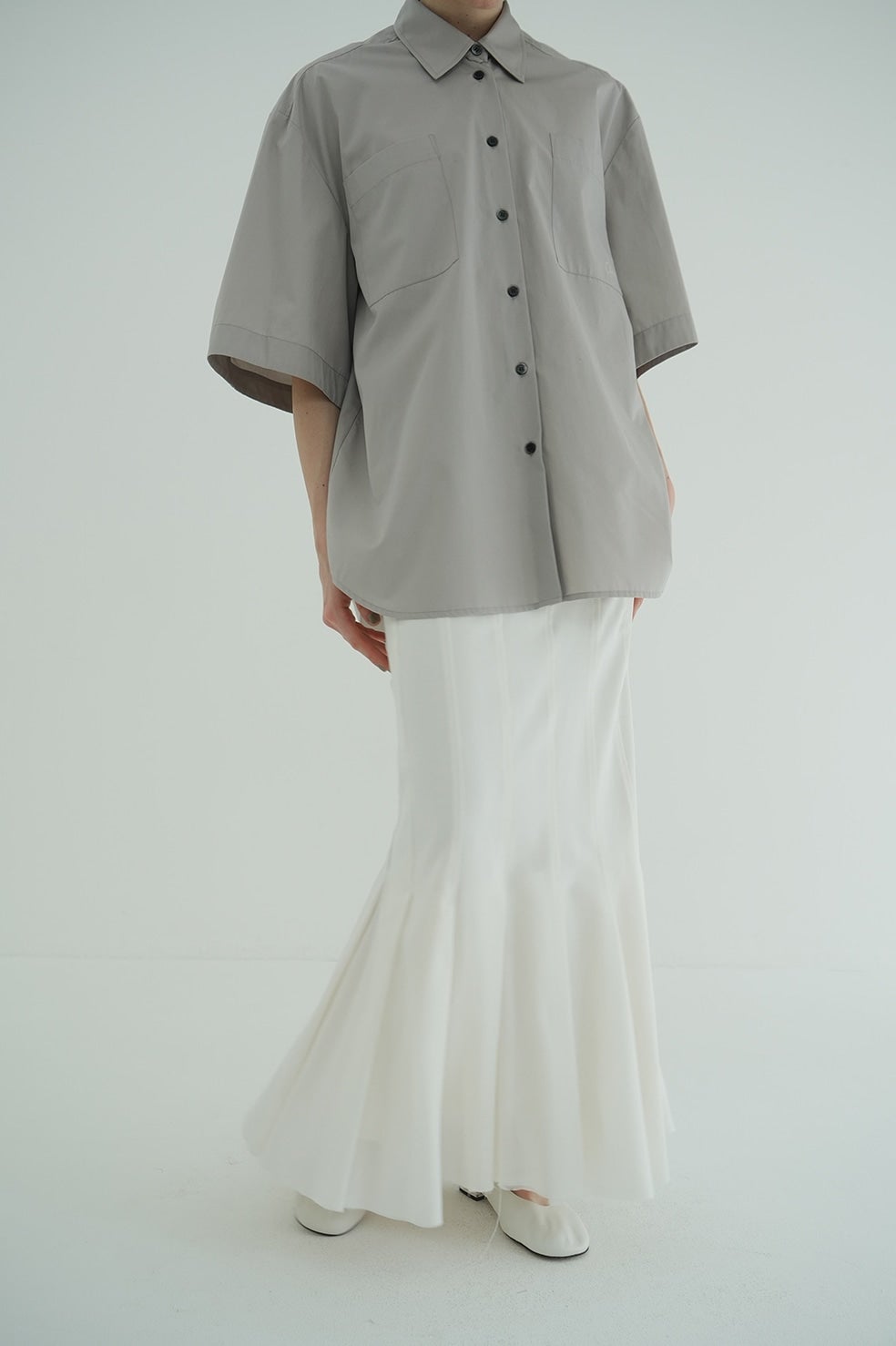 PLEATS MERMAID SKIRT