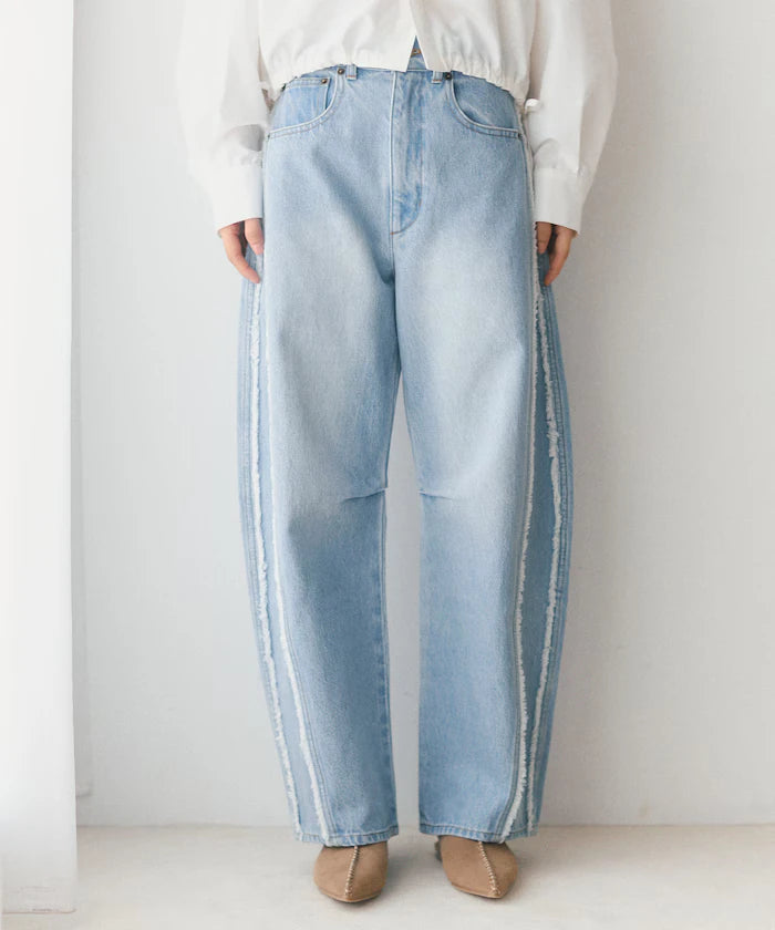Side Fringe Curve Denim
