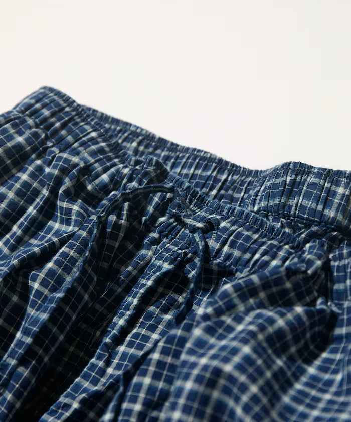 Indigo Madras Check Easy Pant