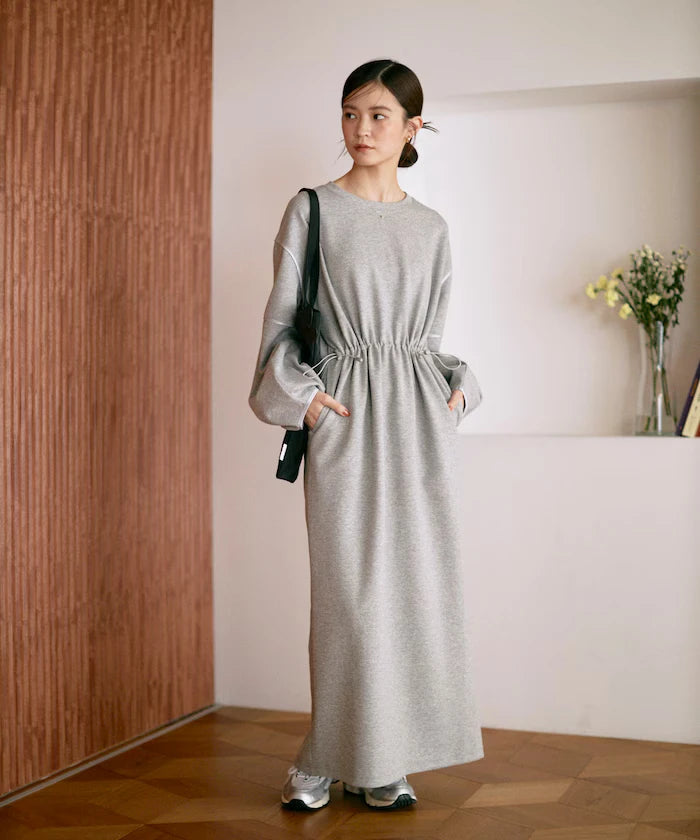 Cocoon Sleeve Damboru Sweat One-Piece / Spindle