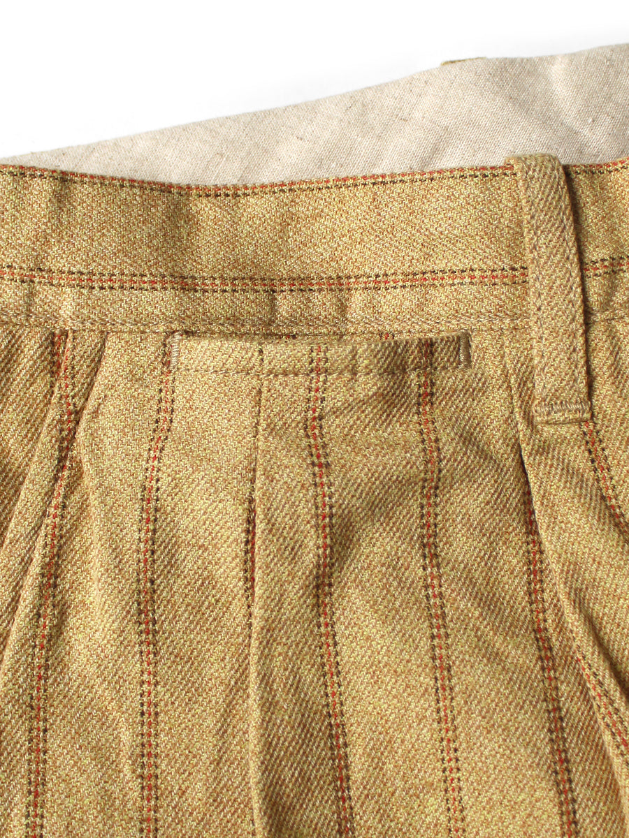 Cotton Linen Gibson Stripe IVY Short Pants