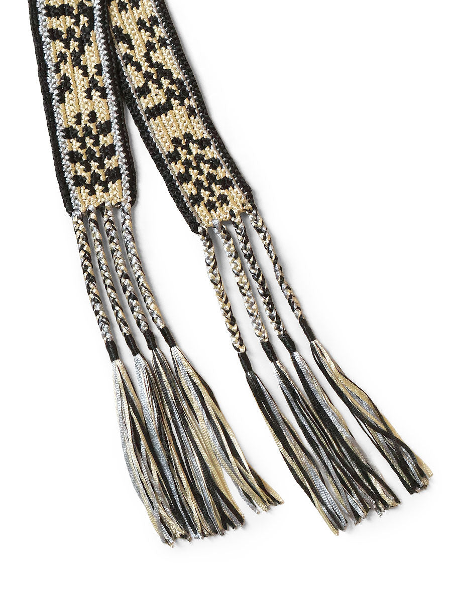 Macrame Maxi Belt (Chippewa Basket River Pattern)