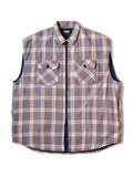 Plaid Check × Quilted Sleeveless Vest
