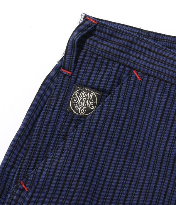 FICTION ROMANCE 11oz. BLACK LIBERTY STRIPE WORK PANTS