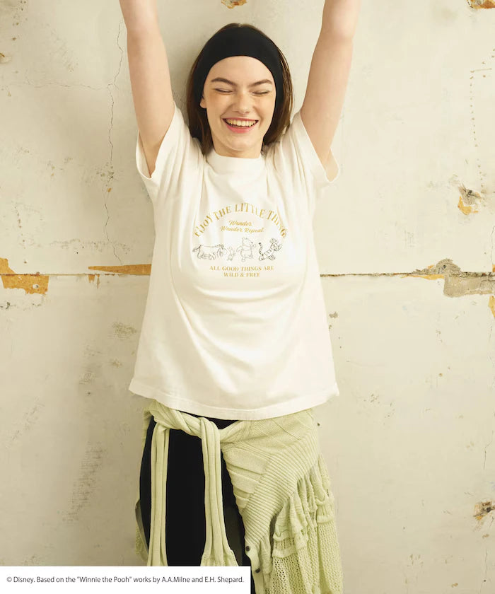 Winnie-the-Pooh Front Logo Print T-Shirt