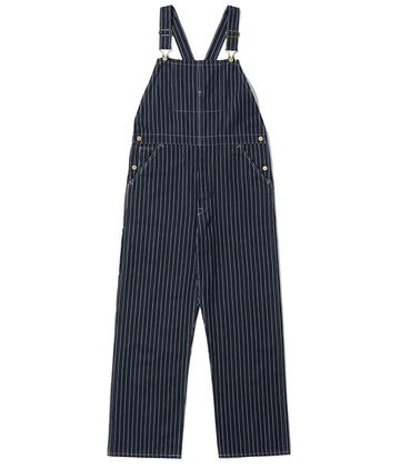 HEADLIGHT 8oz. SPECIAL WOVEN STRIPE DENIM LOW BACK OVERALLS