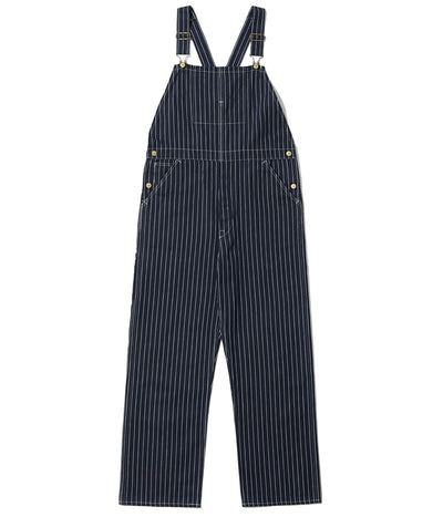 HEADLIGHT 8oz. SPECIAL WOVEN STRIPE DENIM LOW BACK OVERALLS