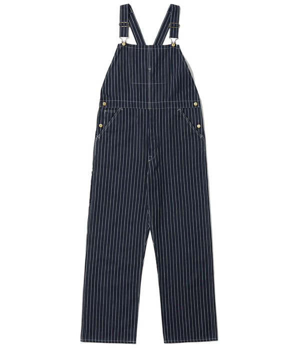 HEADLIGHT 8oz. SPECIAL WOVEN STRIPE DENIM LOW BACK OVERALLS