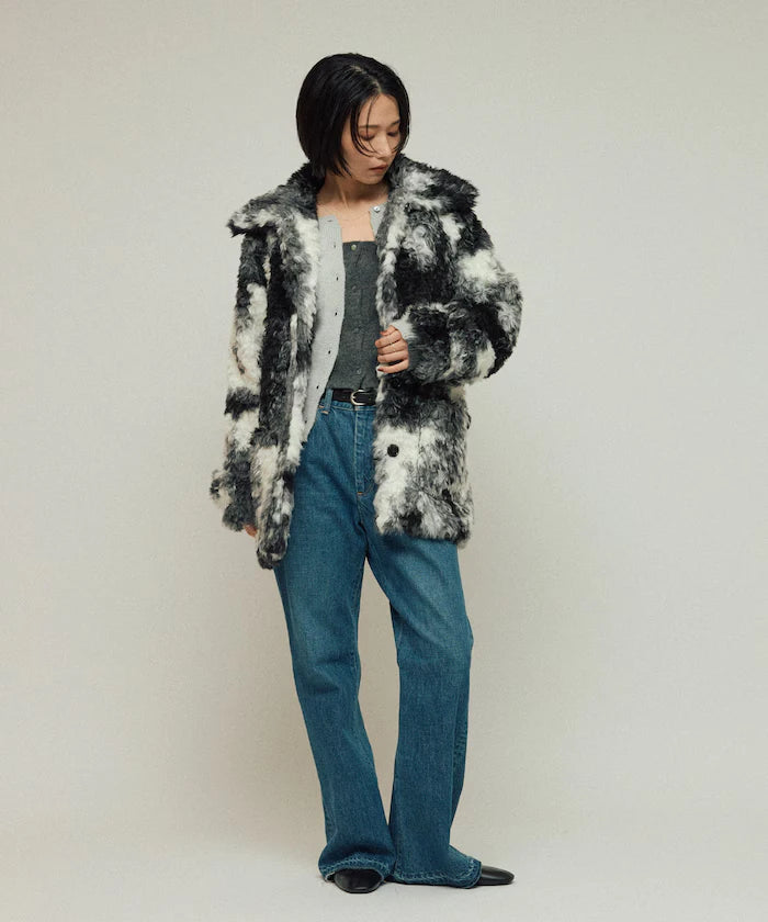 Fake Fur Mid-Length Coat / Fur Coat