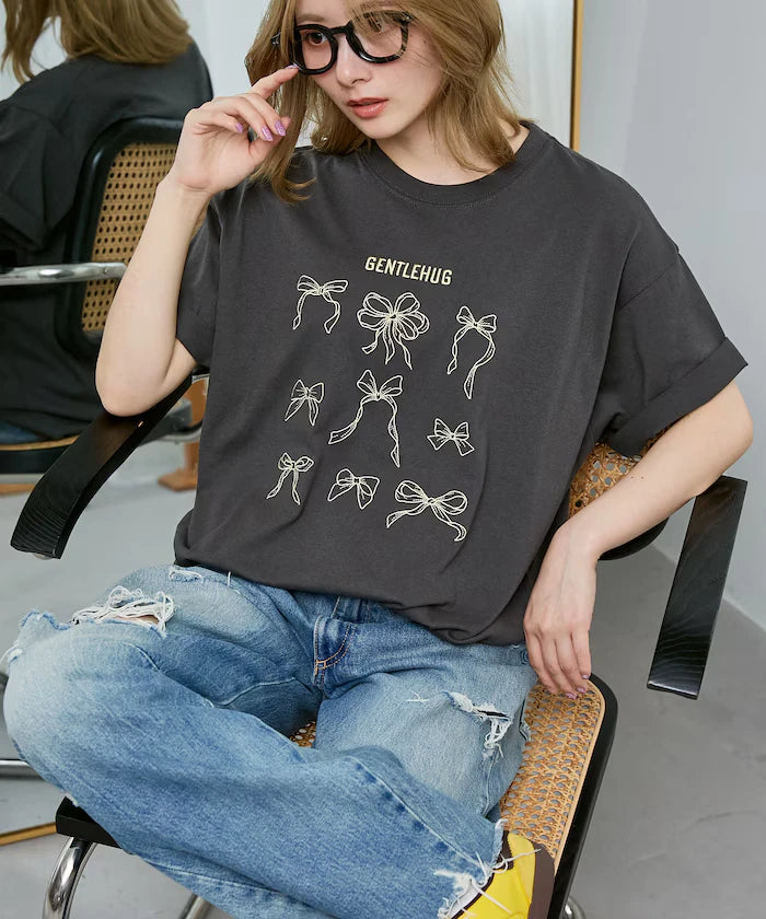 Ribbon Embroidery T-Shirt Limited Edition