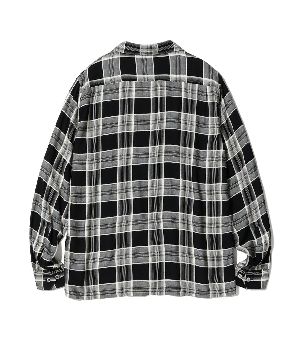 RAYON DOBBY CHECK OPEN SHIRT
