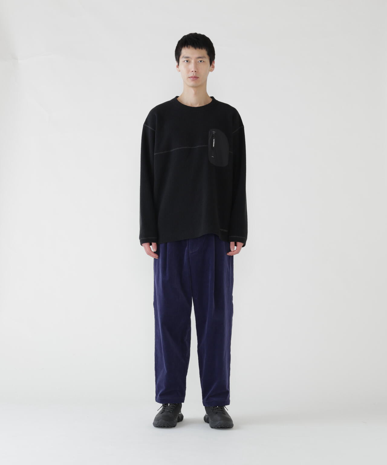 PE warm pile crew neck