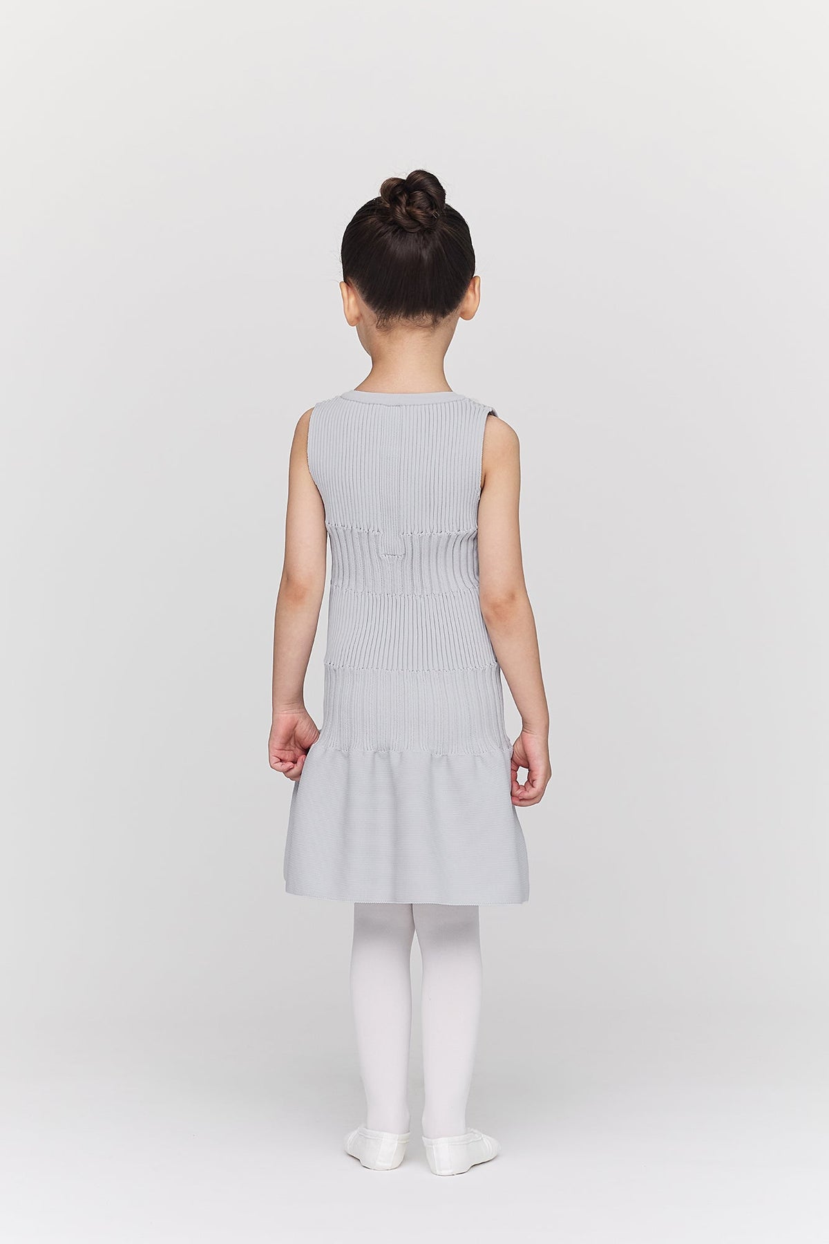 SOFT FLUTED KID SLEEVELESS DRESS