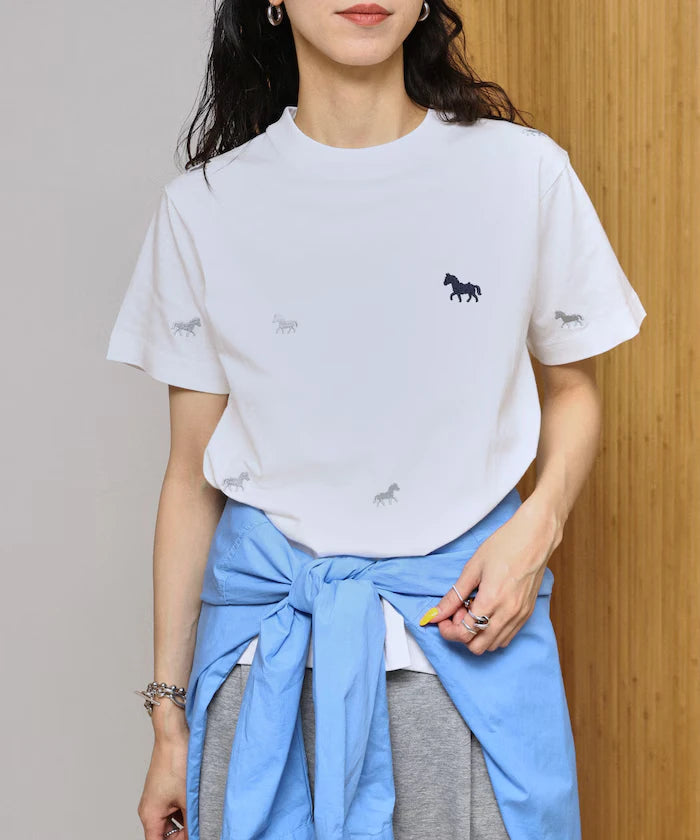 Organic Cotton Allover Embroidery T-Shirt