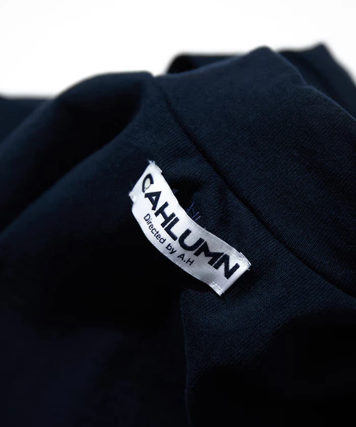 Heavy weight Jersey Mock Neck L/S Print Tee
