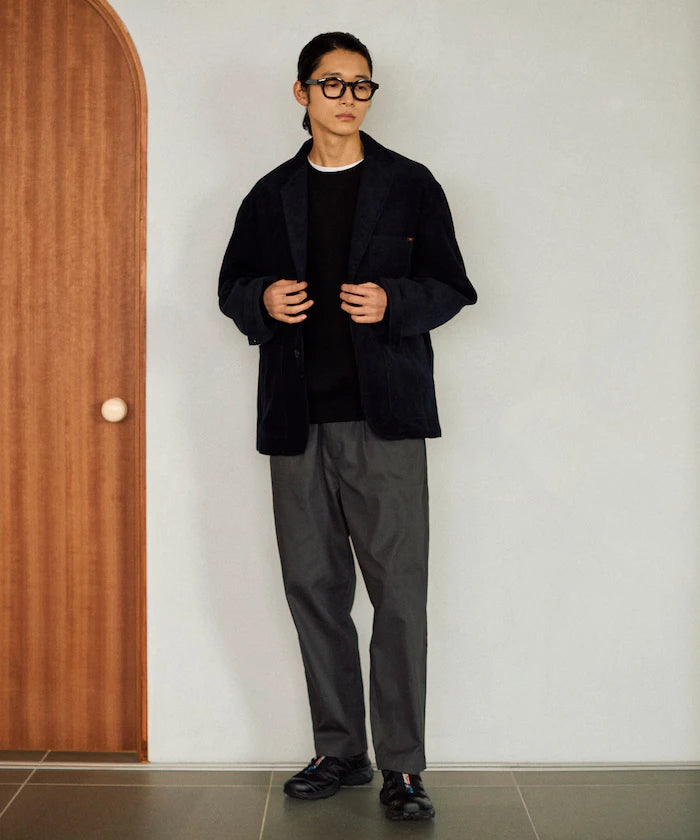 Wide Silhouette Drawstring Chino Pants / Tapered Silhouette Easy Chino Pants