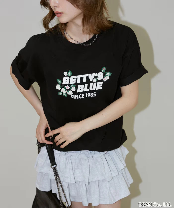 BETTY'S BLUE Flock Logo T-Shirt Limited Edition