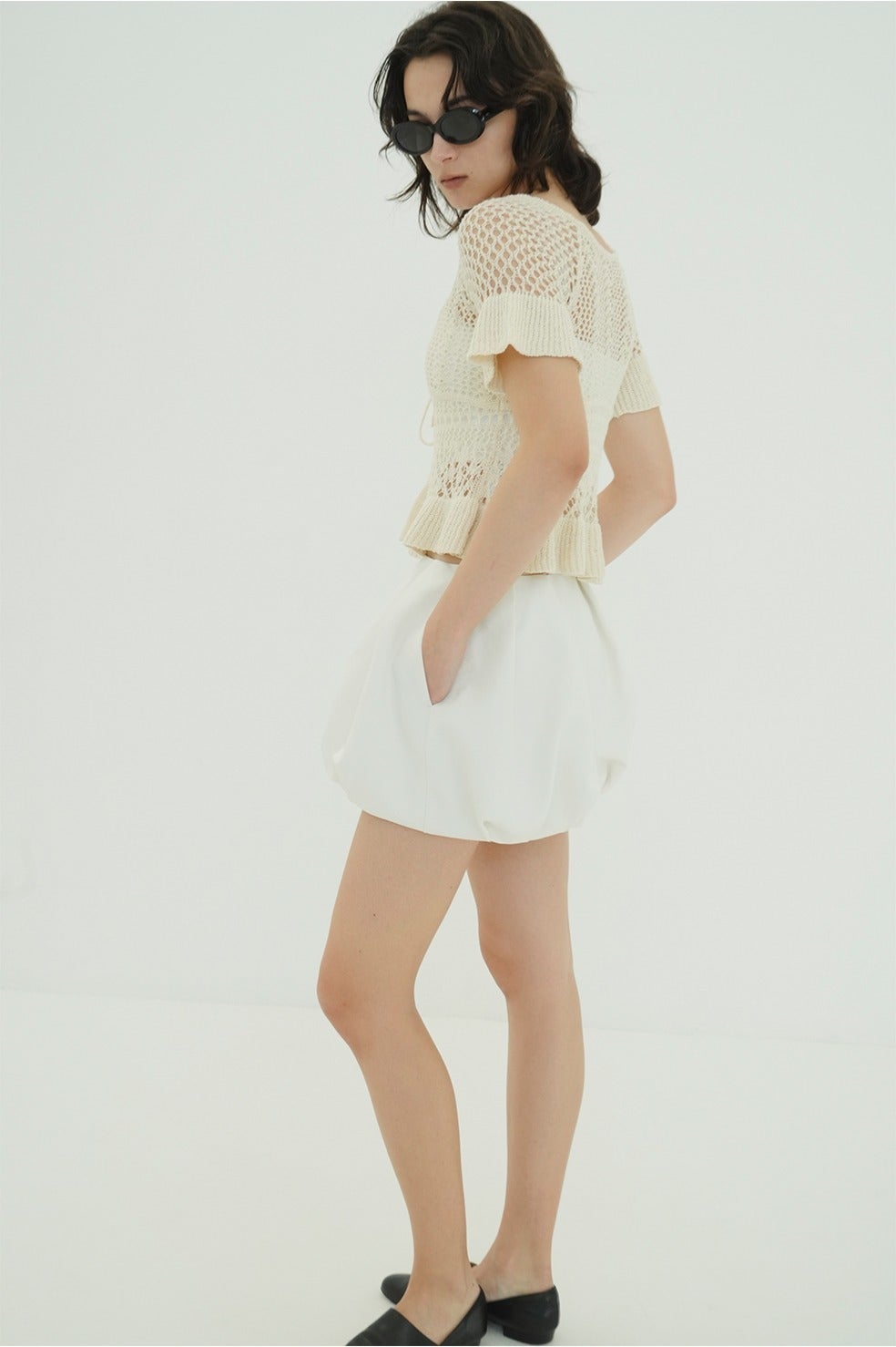 DAD MESH BALLOON SKIRT