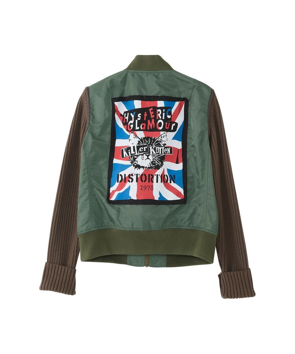 KILLER KITTEN Knit Remake MA-1 Jacket