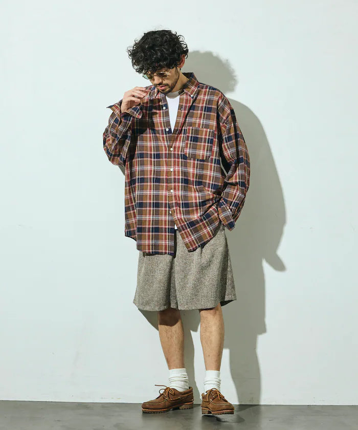 Summer Tweed Easy Wide Shorts / Compatible with Setup