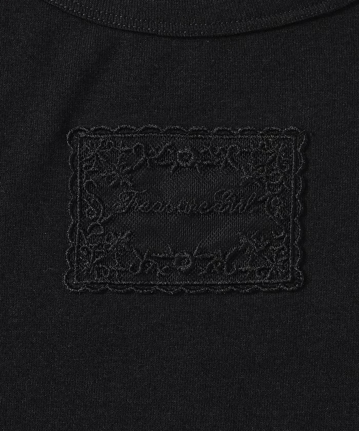 Lace Applique Cotton Modal T-Shirt