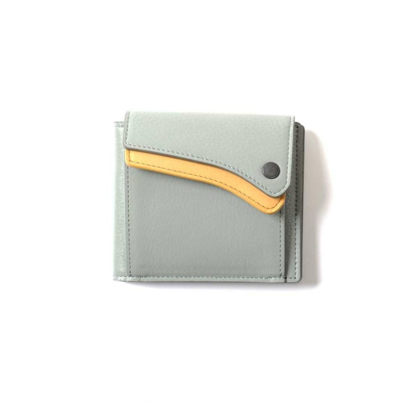 TONE LAYER COMPACT WALLET / GRAY
