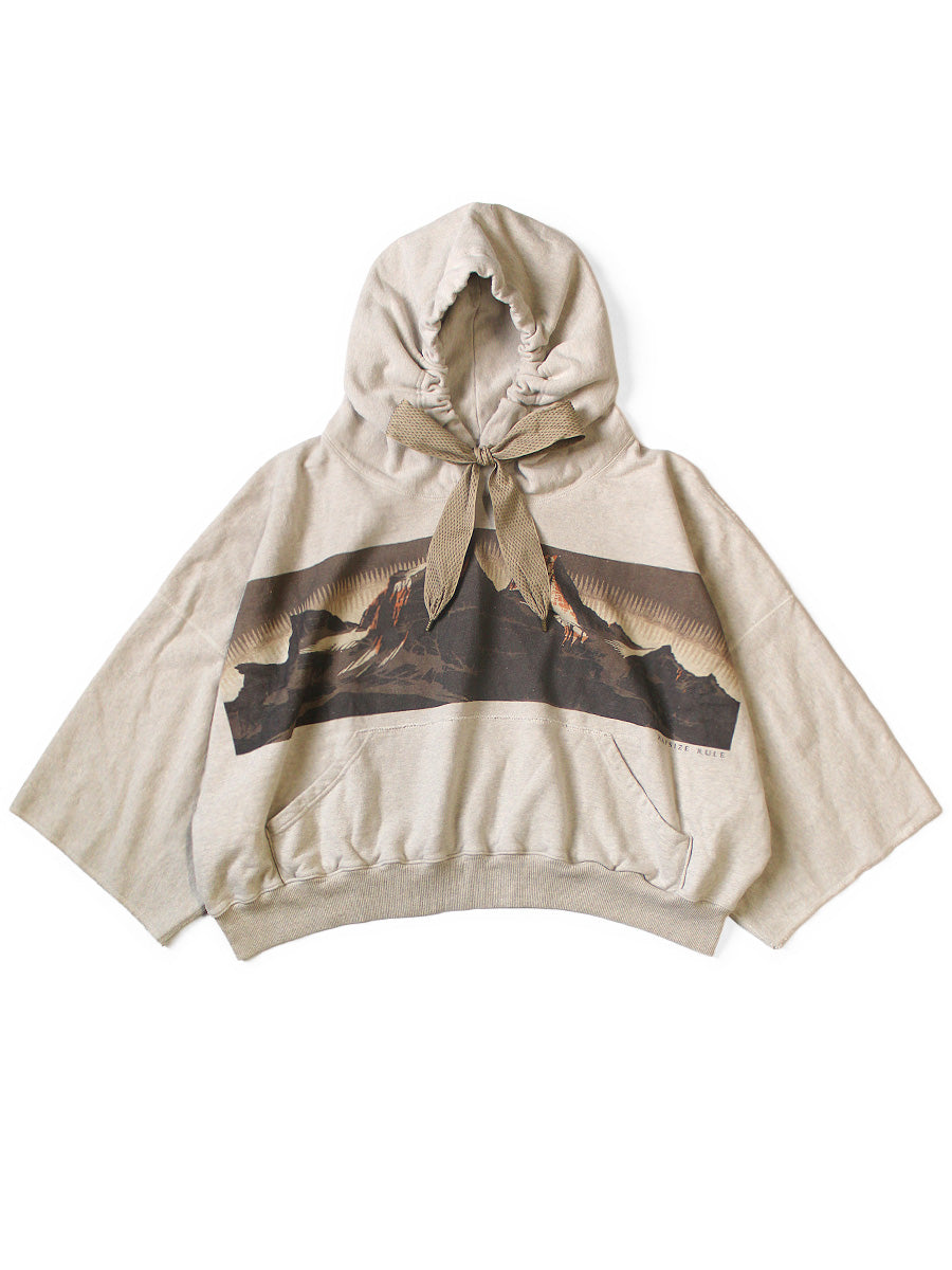 Fleece Devil Hooded Parka (Mountain Pattern)