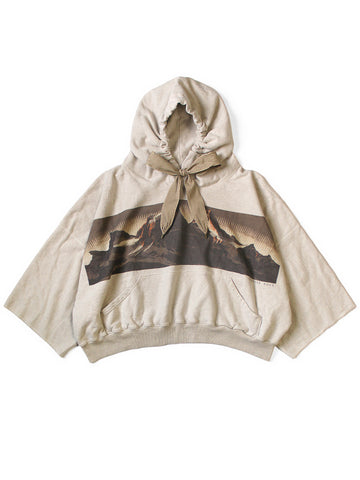 Fleece Devil Hooded Parka (Mountain Pattern)