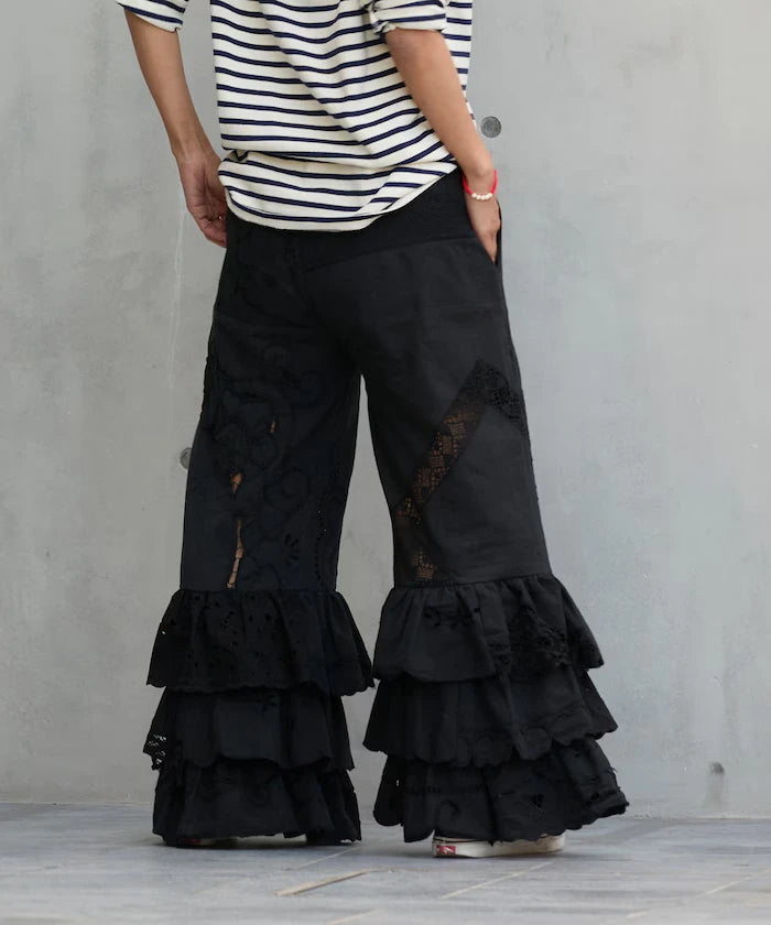 vintage lace tablecloth remake easy pants