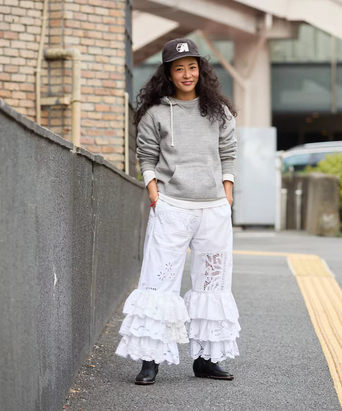 vintage lace tablecloth remake easy pants