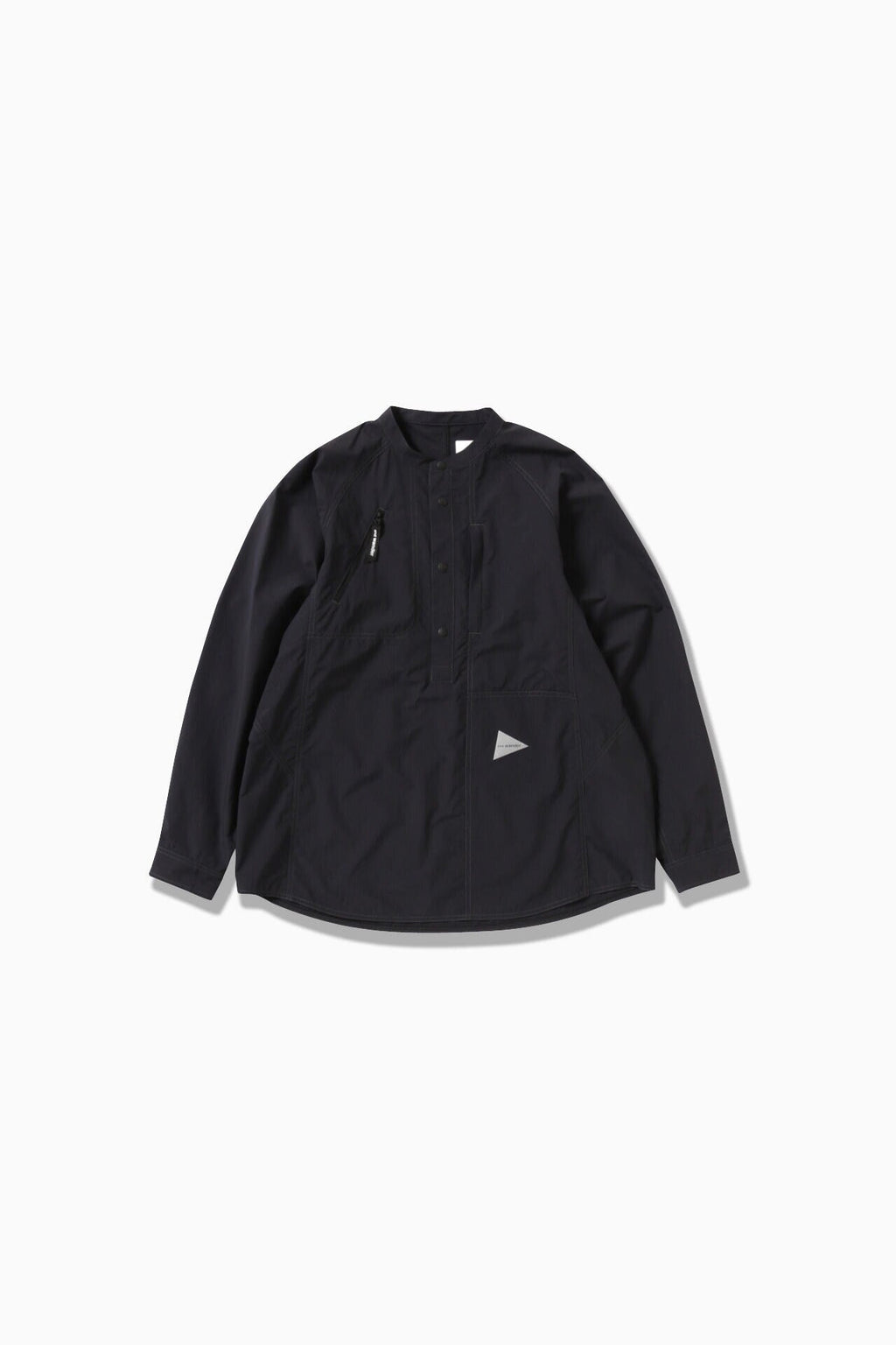 stretch rip band collar shirt