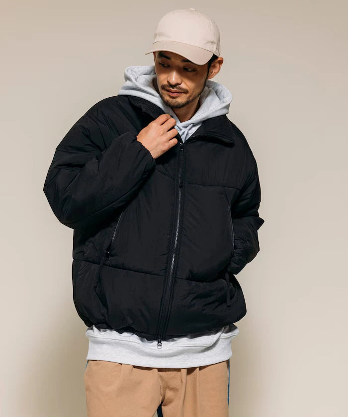 PRIMALOFT PUFF JACKET / Primaloft Stand Collar Puff Jacket / Insulated Blouson