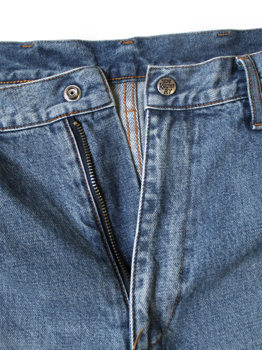 14oz Denim 5P Frisco Flare (Center Pleats Processing)
