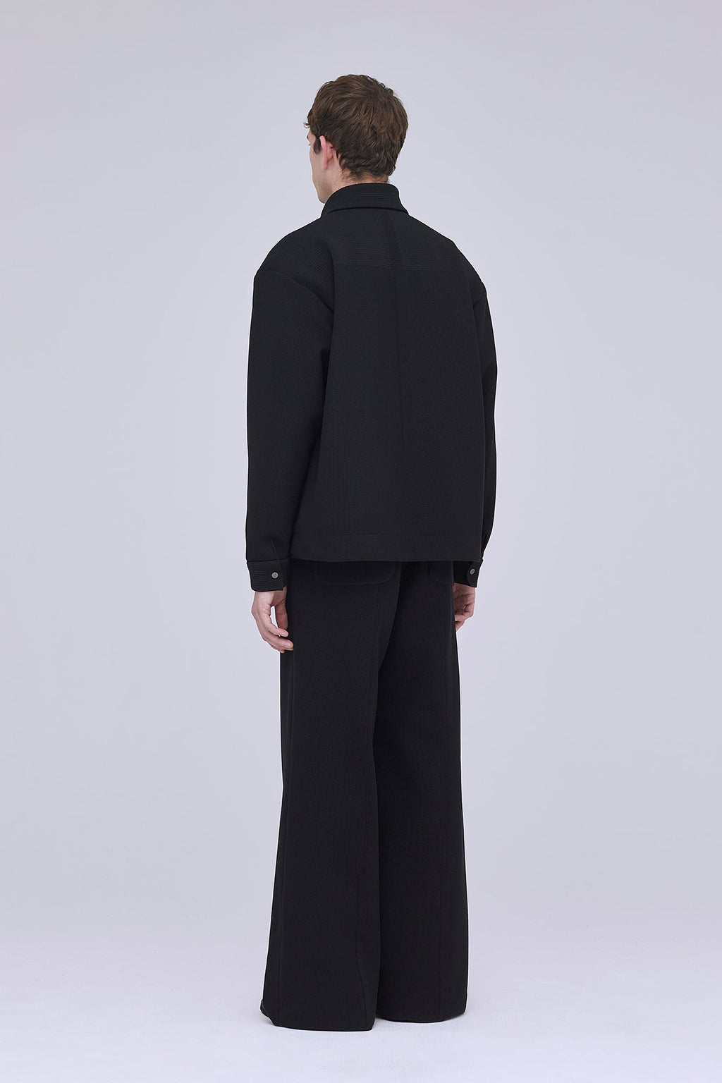 MESH STAND FALL COLLAR JACKET